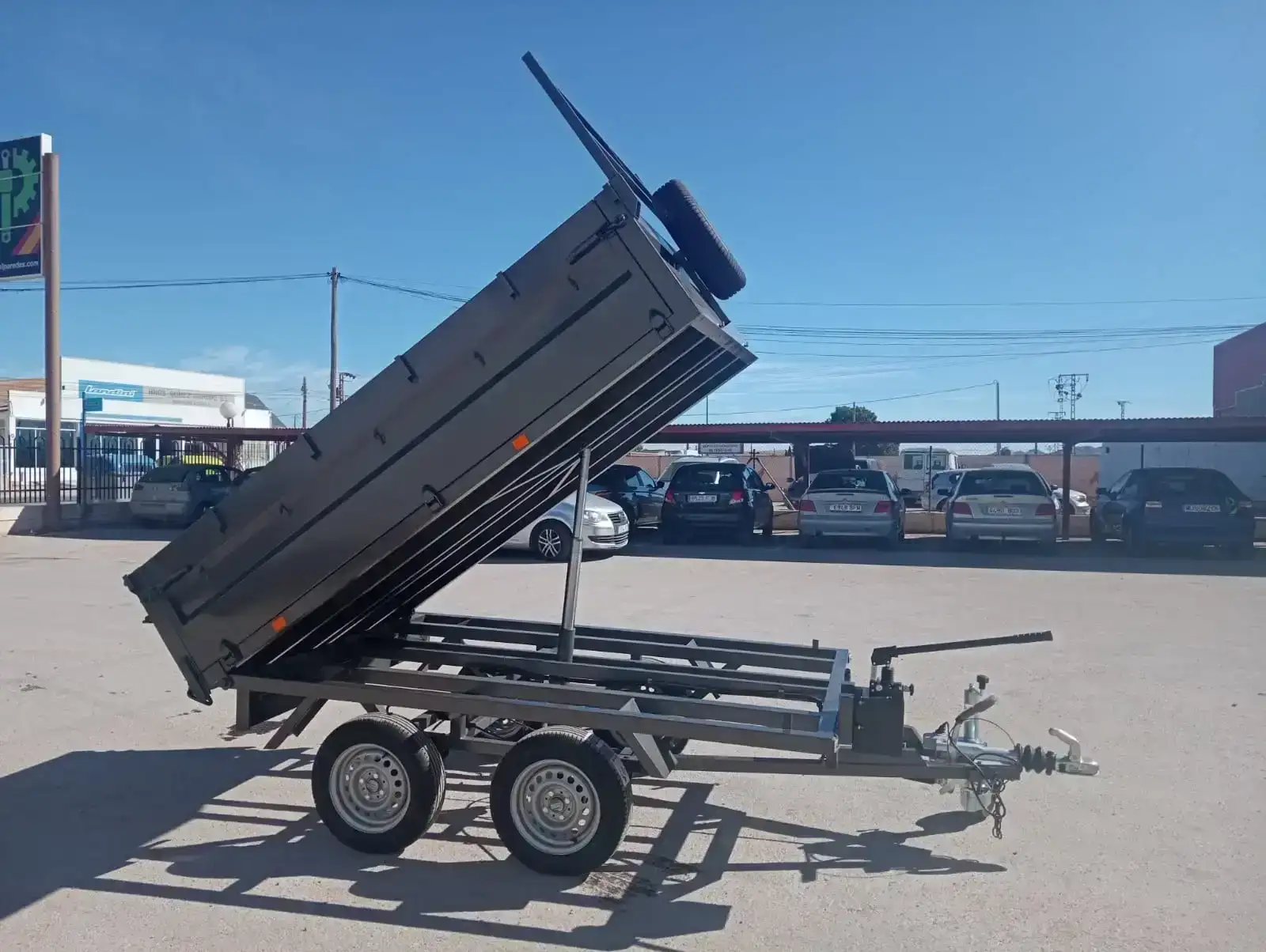 Remolque basculante 2 ejes 2600x1600x500 - vista 2