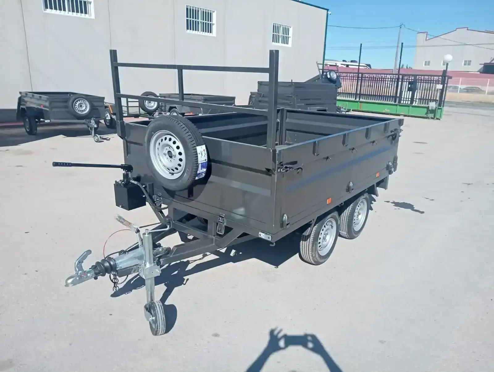 Remolque basculante 2 ejes 2600x1600x500 - vista 7