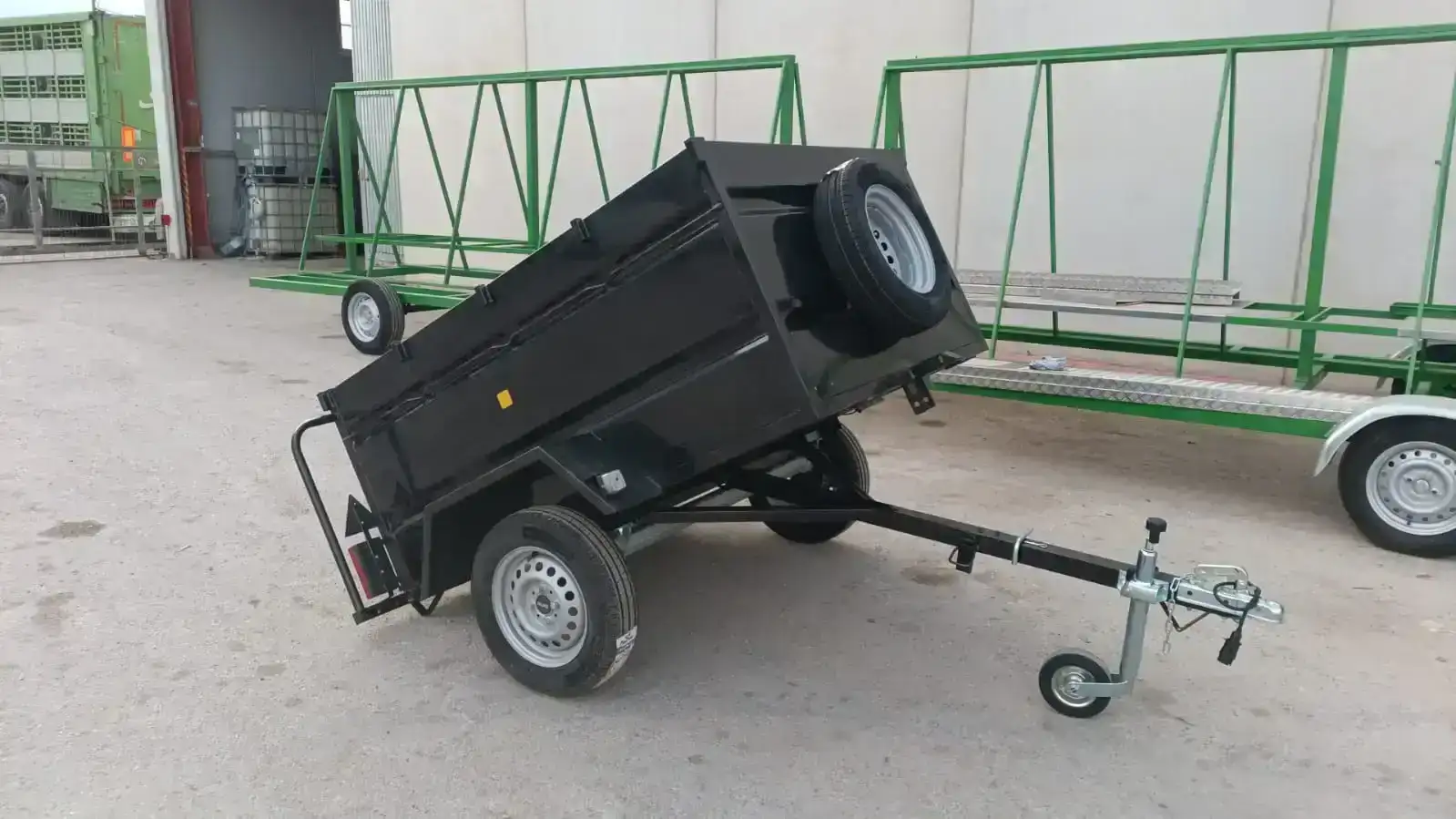 Remolque semibasculante 1 eje 1800x1300x750 - Imagen del producto