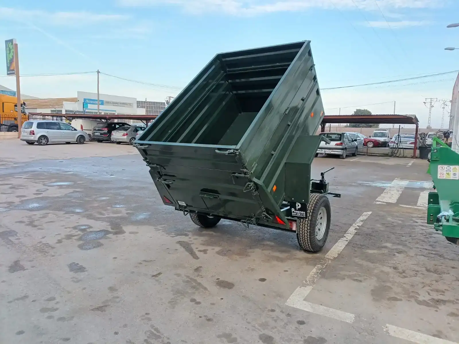 Remolque basculante todoterreno 1 eje 2000x1300X600+300 - vista 5