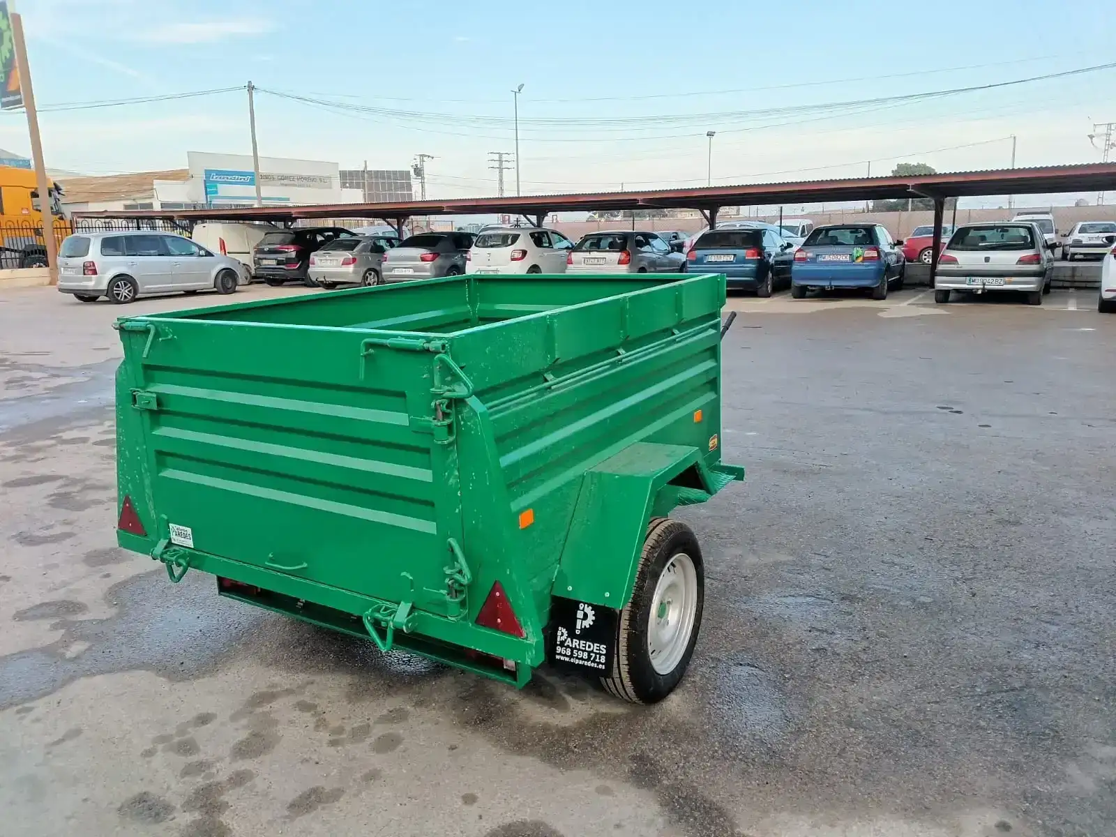 Remolque basculante 1 eje 1800x1300x600 - vista 3