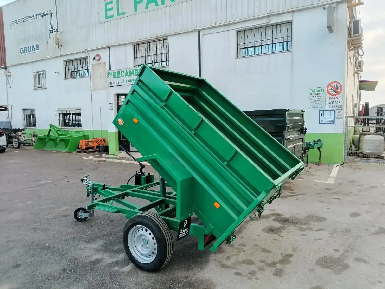 Remolque basculante 1 eje 1800x1300x600 - vista 8