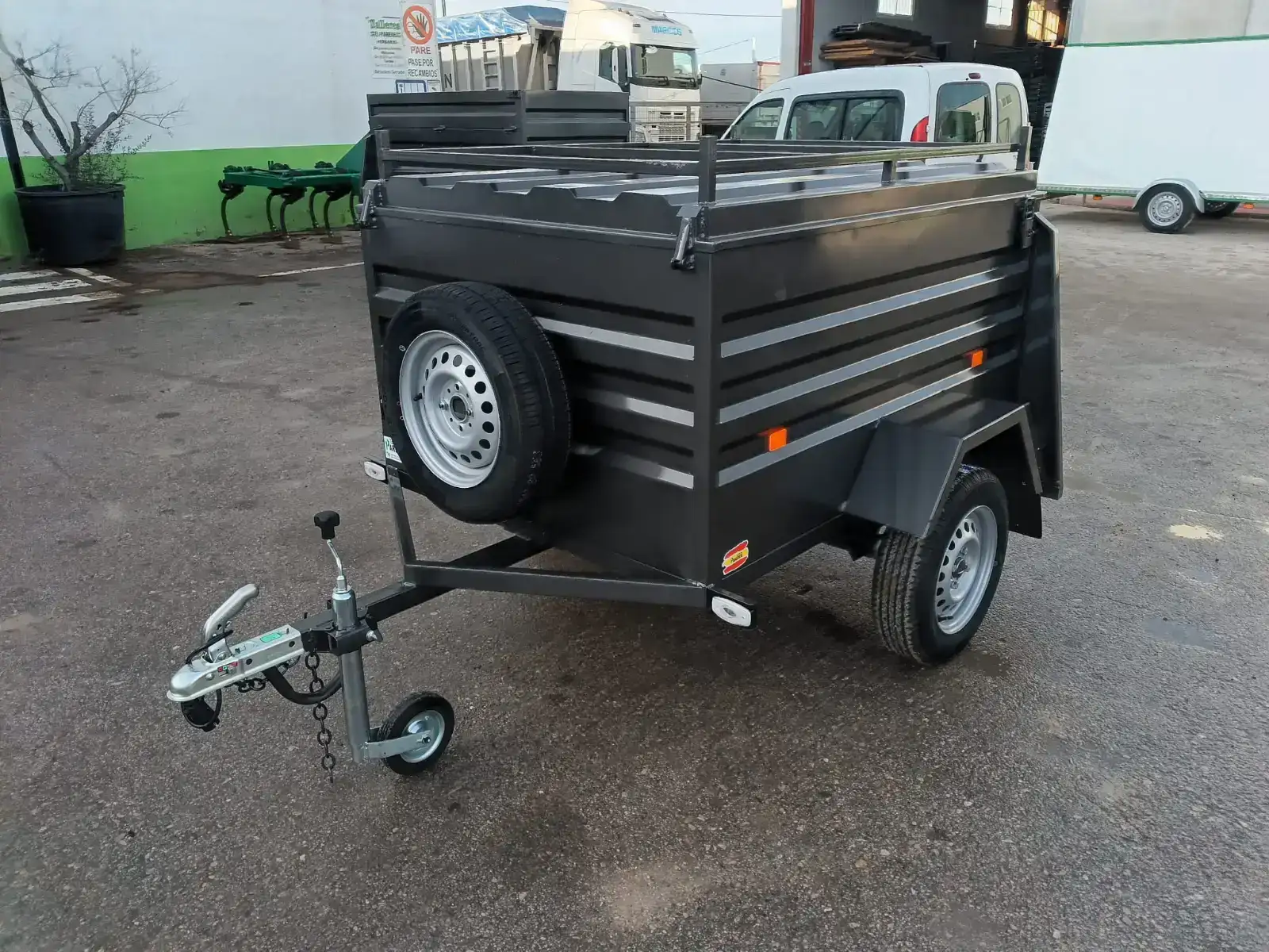 Remolque para perros 2 compartimentos - vista 1