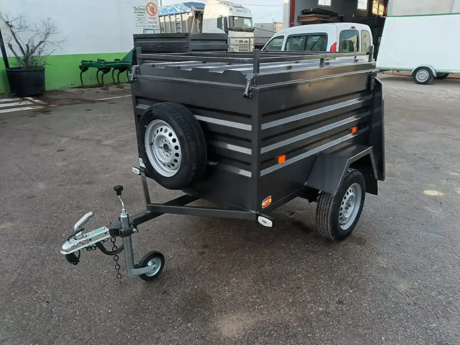 Remolque para perros 2 compartimentos - vista 1