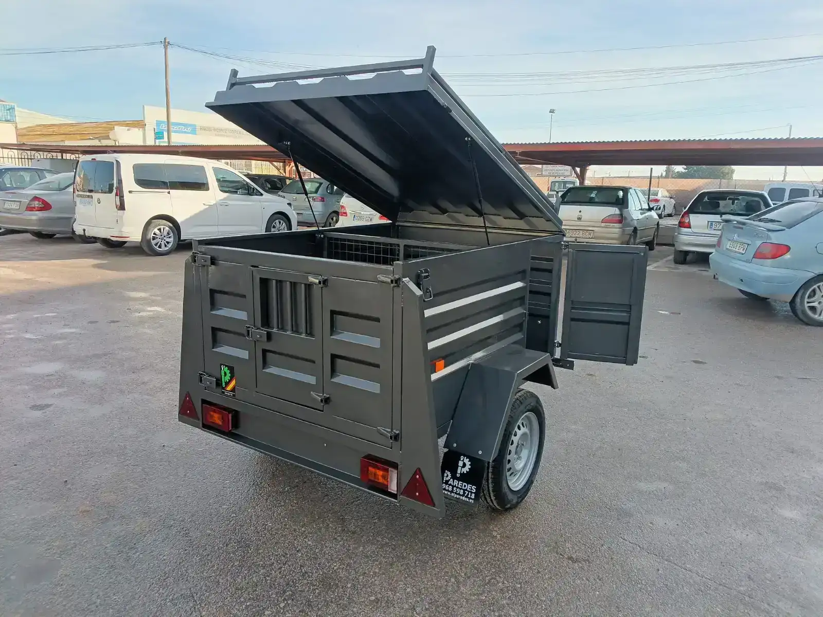 Remolque para perros 2 compartimentos - vista 3