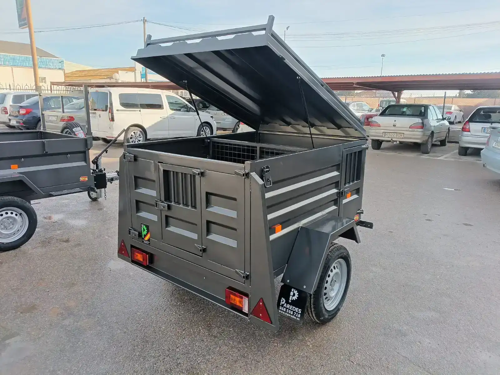 Remolque para perros 2 compartimentos | Animales vivos