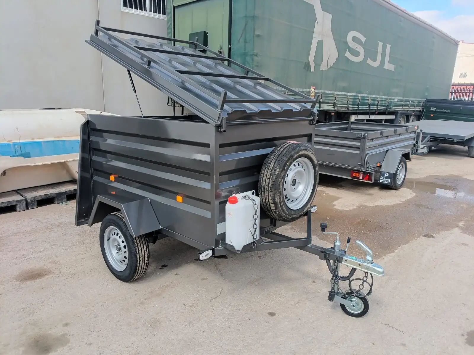 Remolque para perros de 2 compartimentos 1700x1200x800 - Imagen del producto