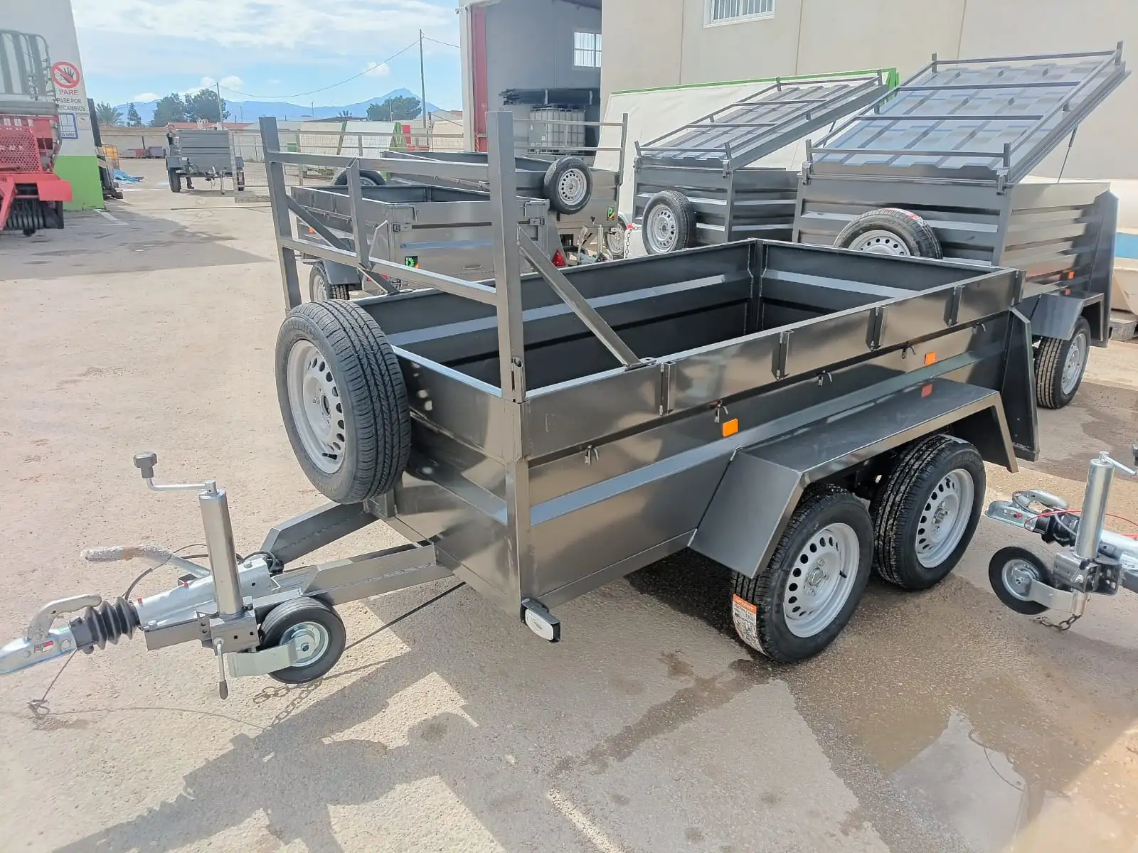 Remolque caja fija 2400x1400x500 de 2 ejes - Imagen del producto