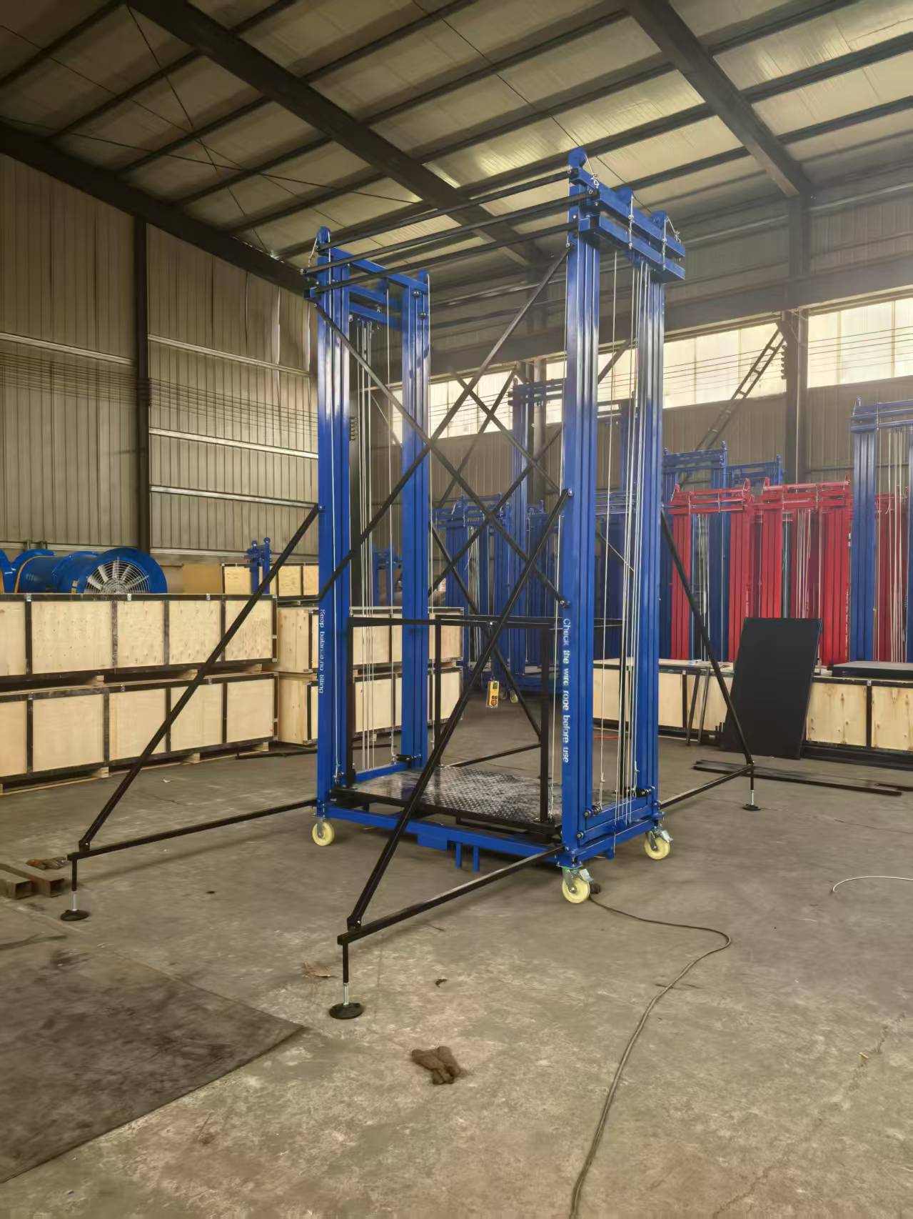 Importation et ventes des chaines de production à usage BTP [Chemin].