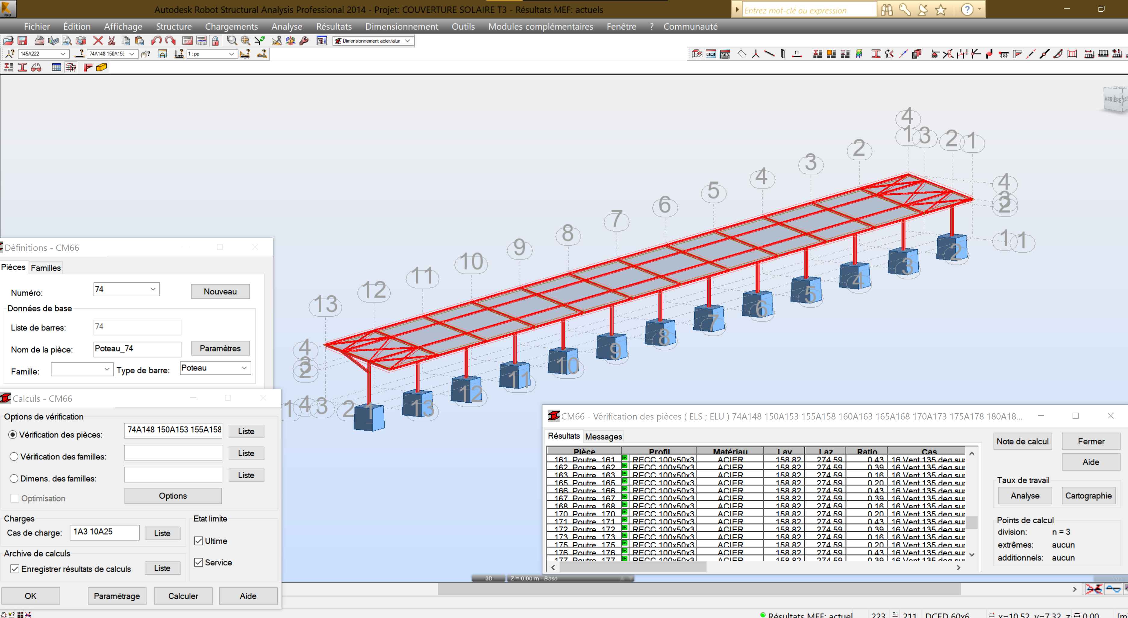BET: Étude charpente métallique, Panneau solaire photovoltaïque, hôtel DELMAR, Marrakech.