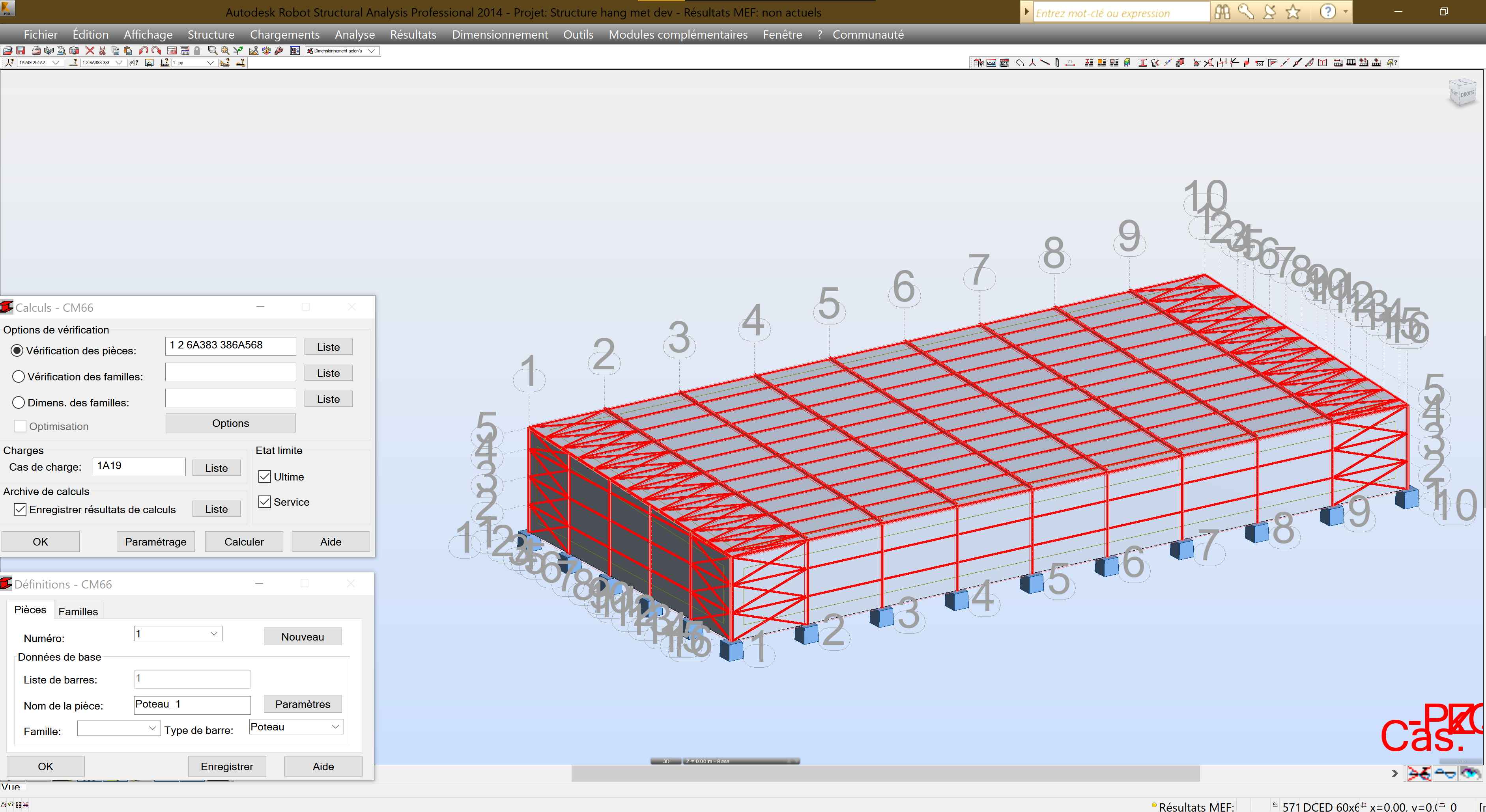 BET: Étude Charpente métallique, Hangar industriel, Marrakech.