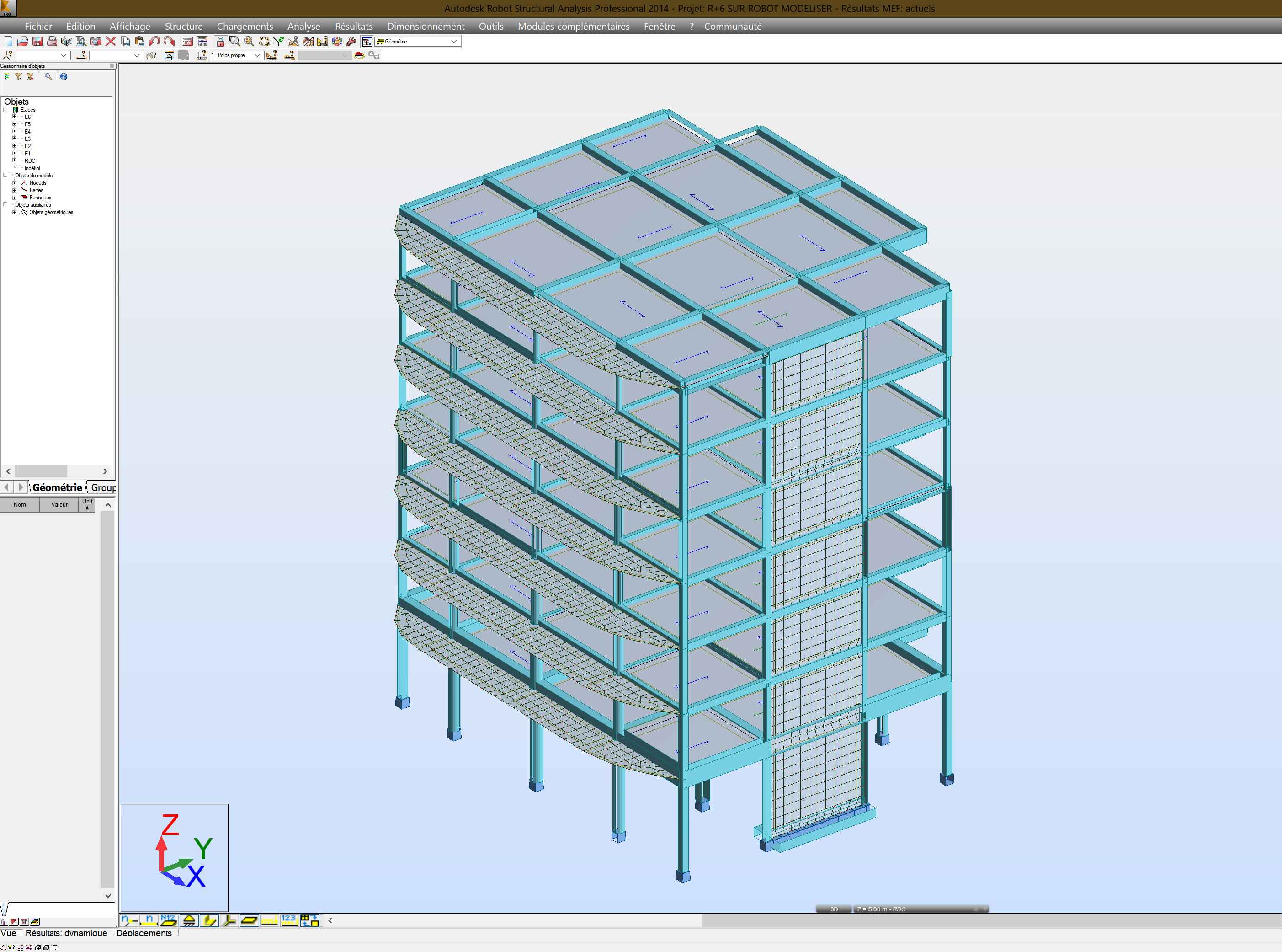 BET: Étude structure béton armé R+6, immeuble L’edifice , Casablanca.