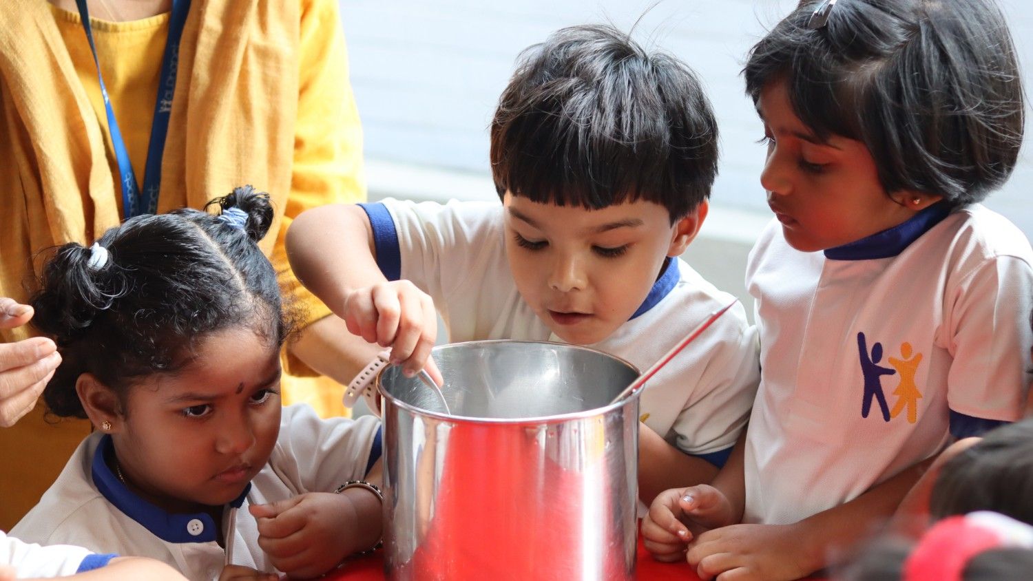 child playing outdoors