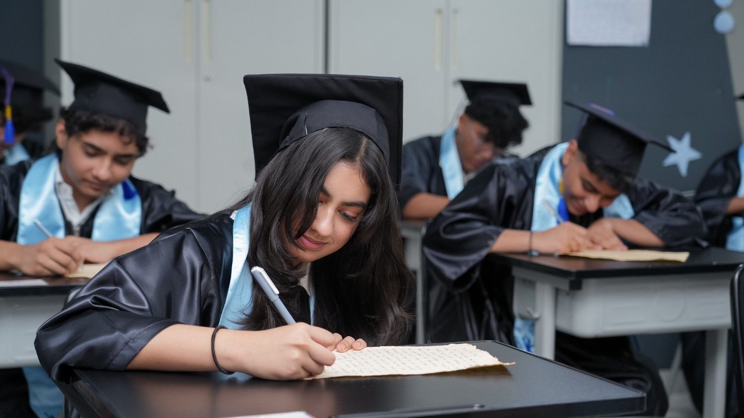 students collaborating classroom