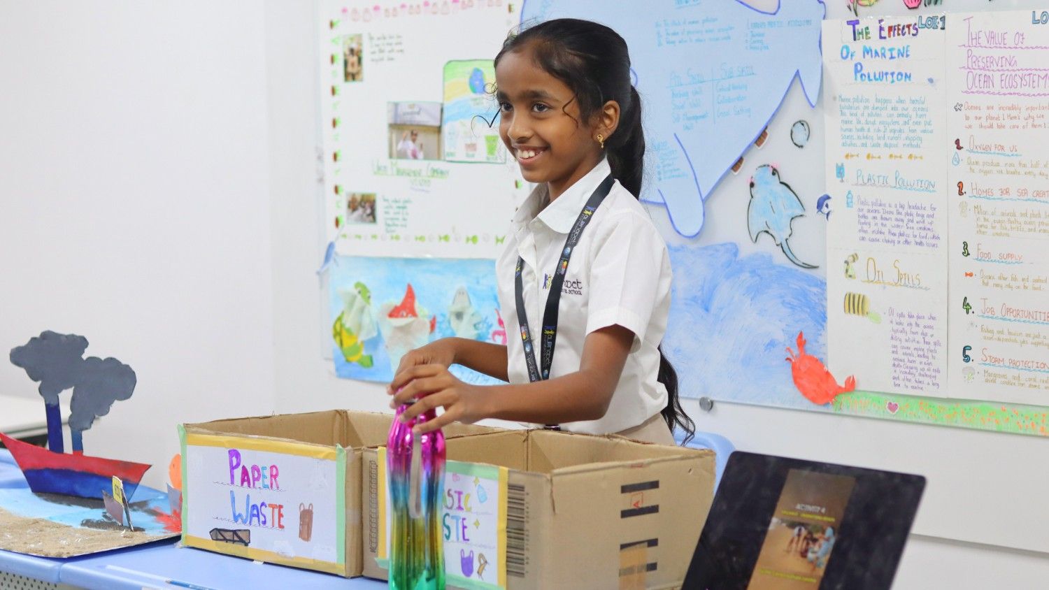 interactive student exhibit