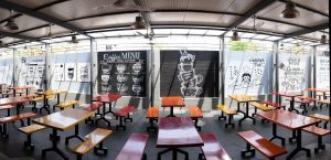 indoor basketball court