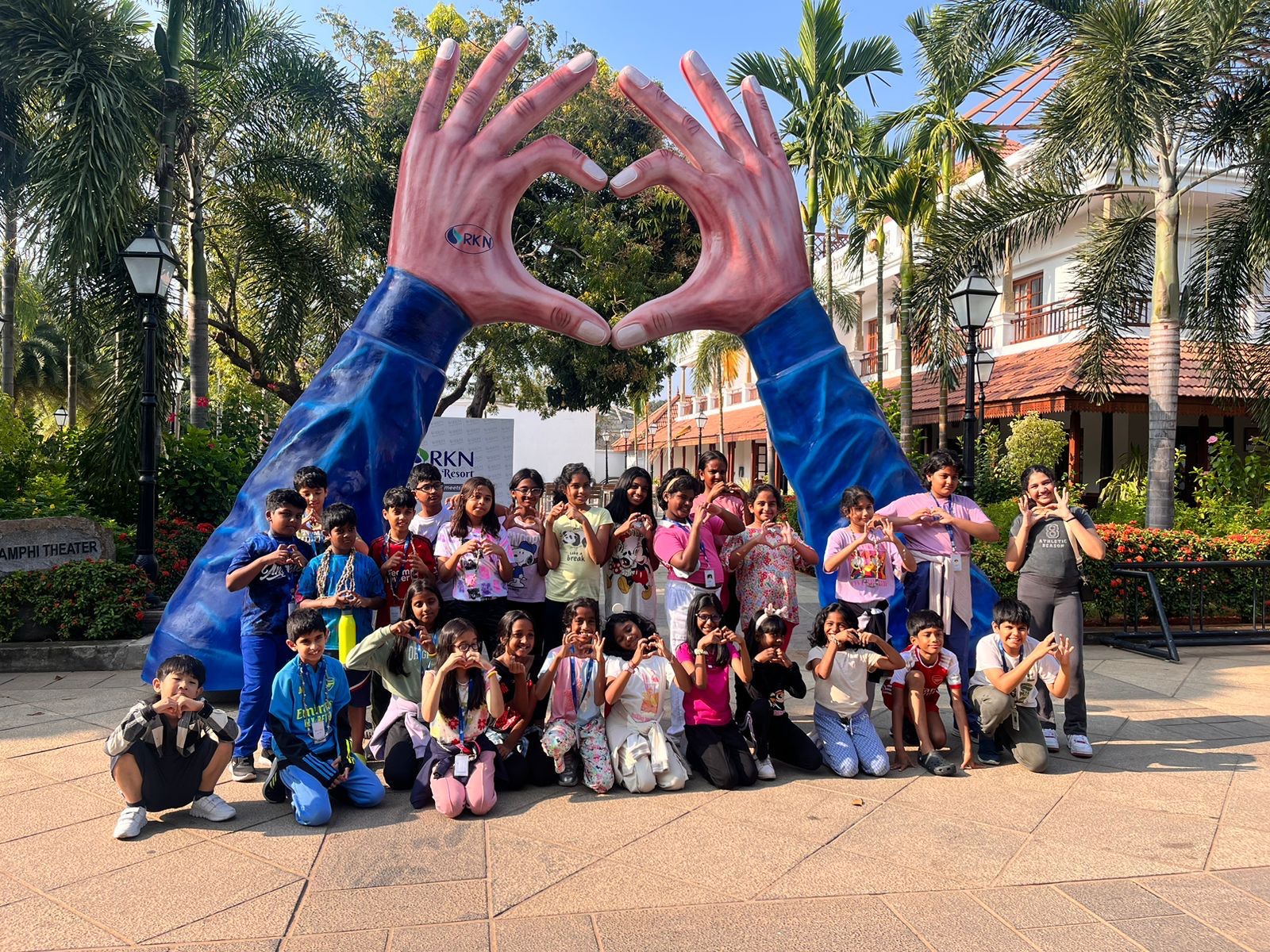 kids on nature trail
