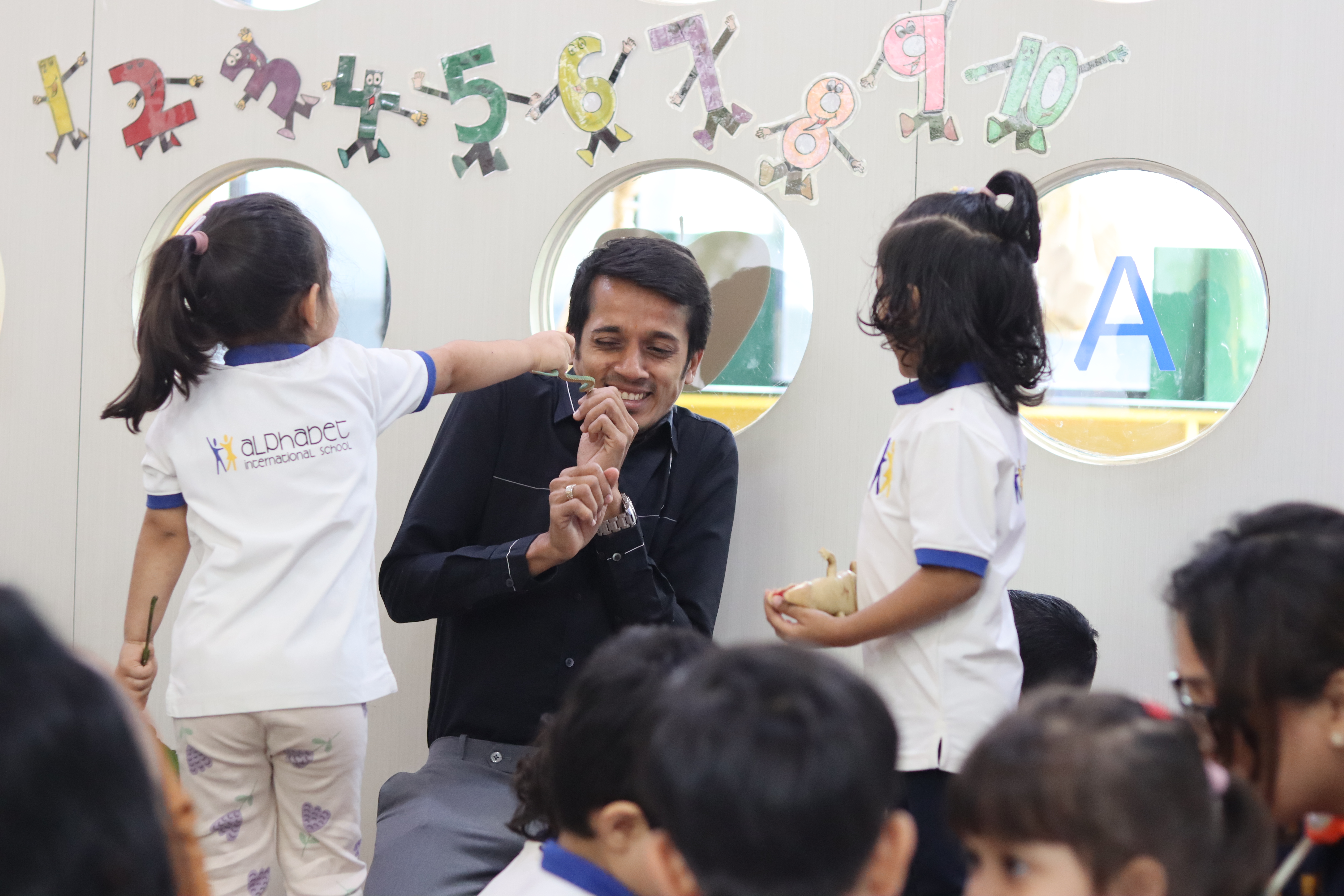 Child in a playful learning environment