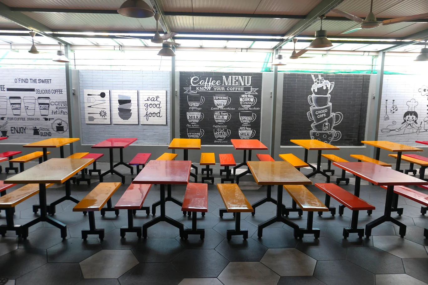 library with bookshelves