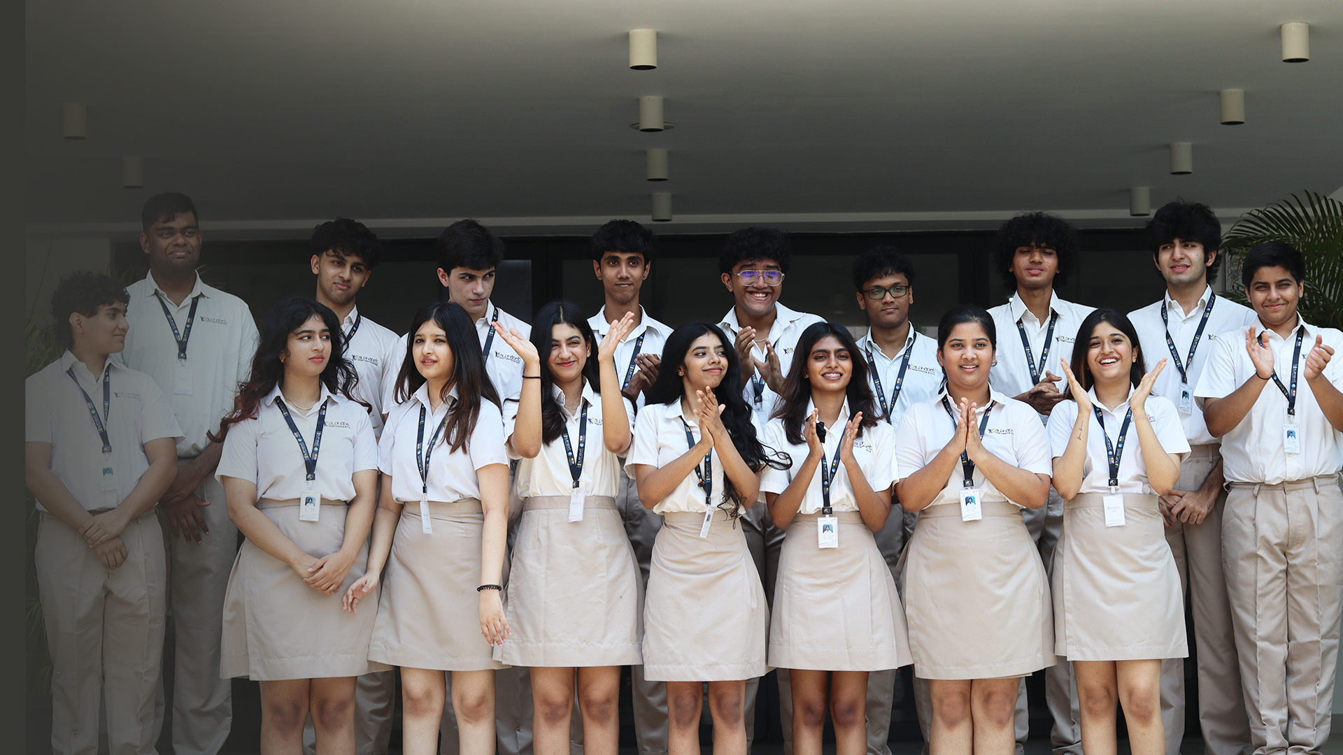 Graduating students celebrating their success