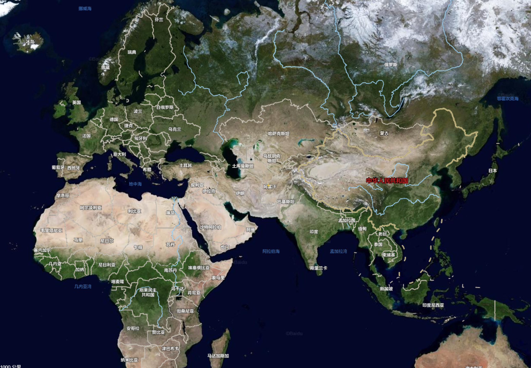 Shipment tracking map