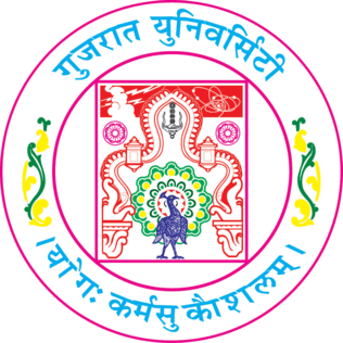 Gujarat University Logo