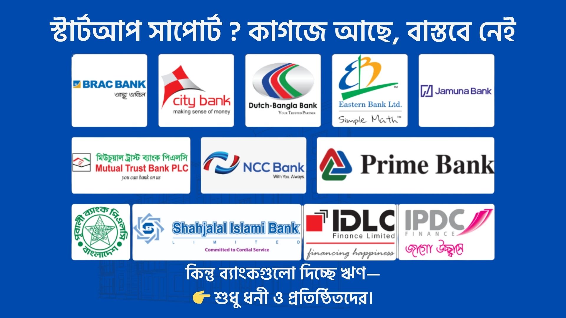 স্টার্টআপ লোন: কাগজে-কলমে এক, বাস্তবে আরেক