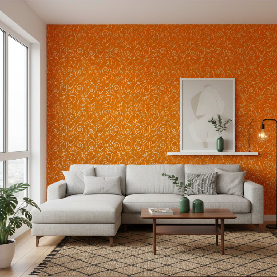 papel tapiz ocre frontal