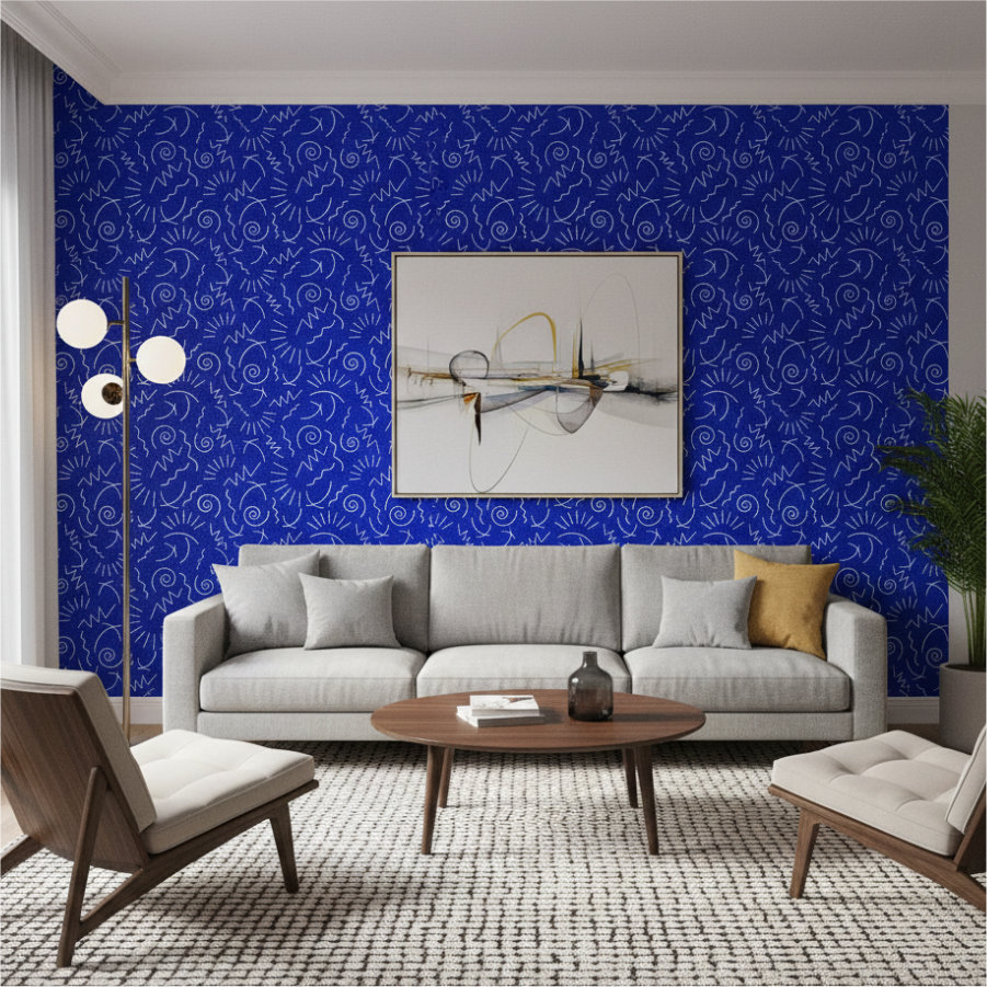 papel tapiz azul frontal