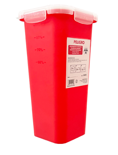Contenedor rojo RPBI líquidos 3 L