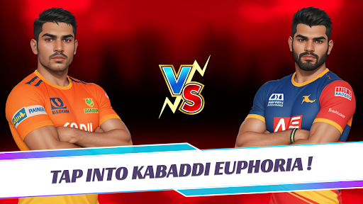 A Kabaddi player in action.