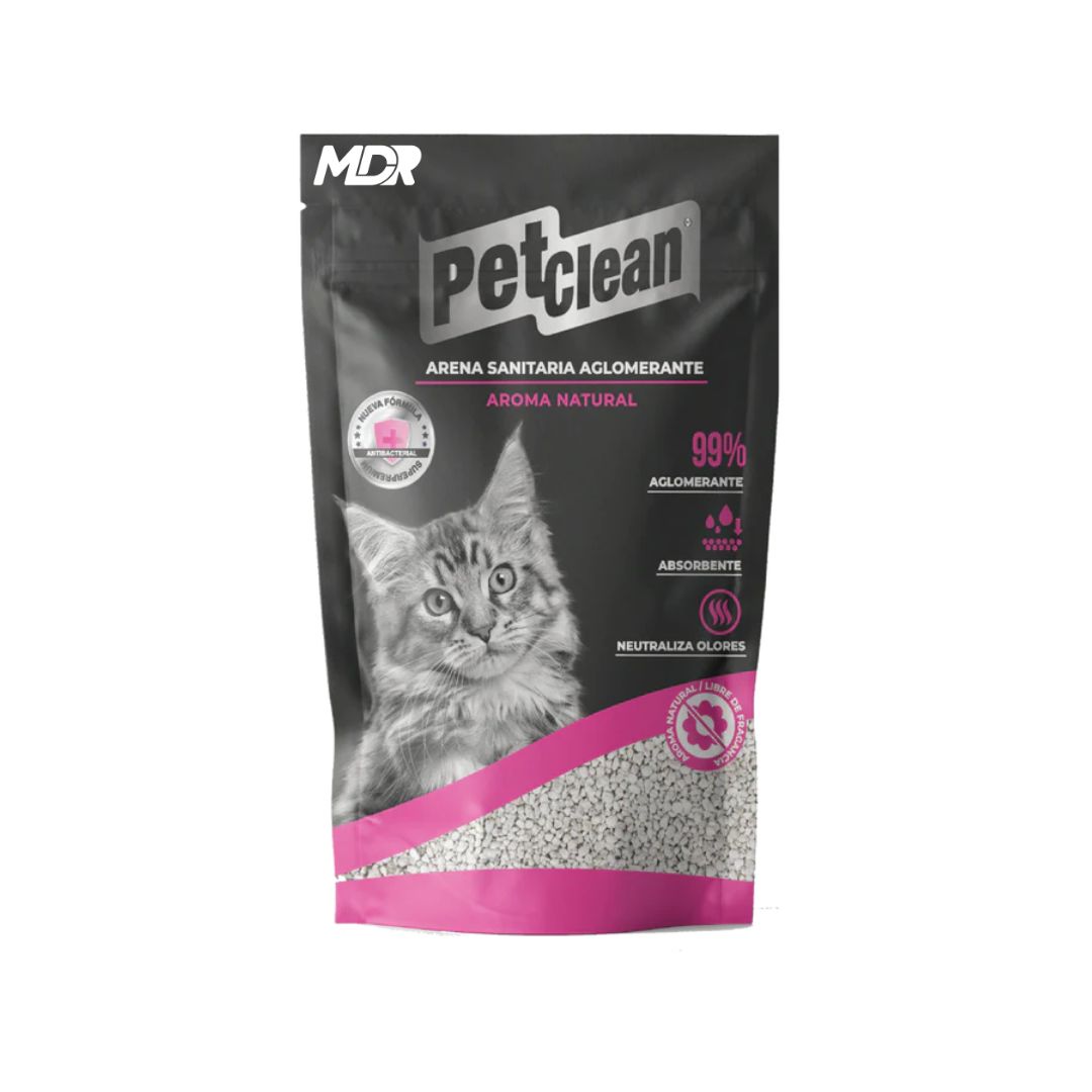 Petclean Arena Sanitaria Gato - Pack 10 Unidades 2kg