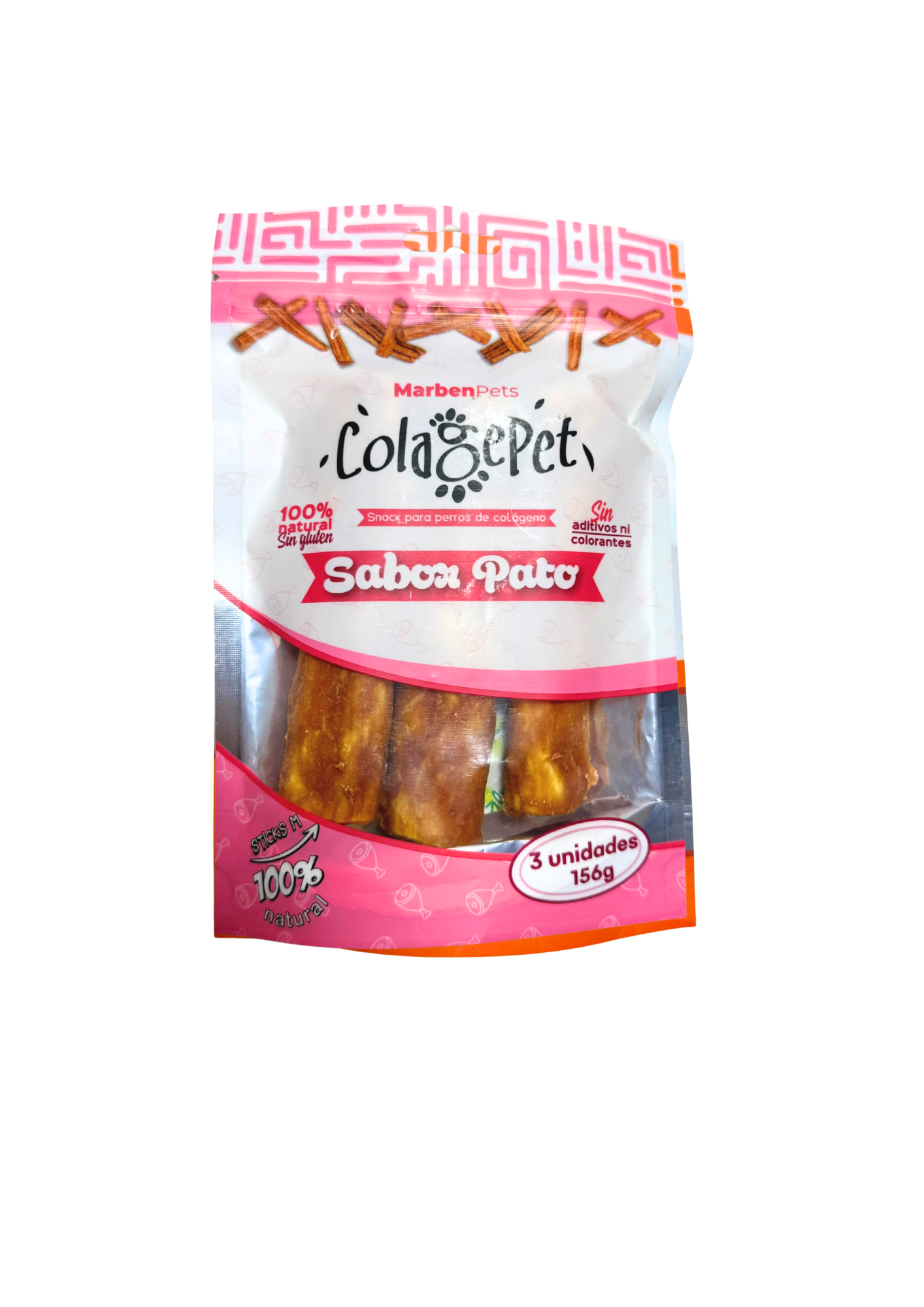 Snack Colagepet Sabor Pato - Pack 3 Unidades