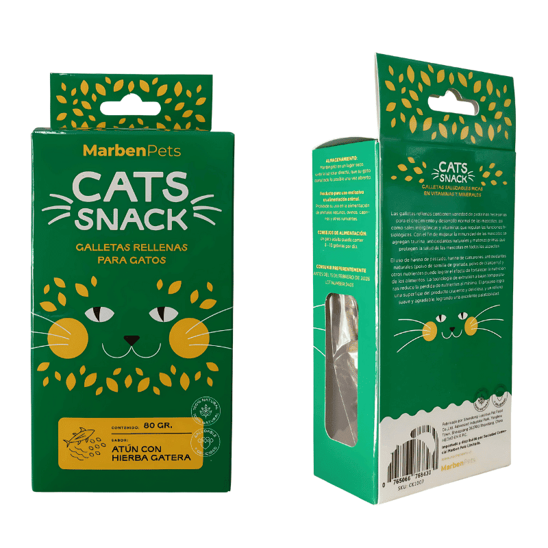 Cats Snack Galleta Hierba Gatera y Atún - Bolsa