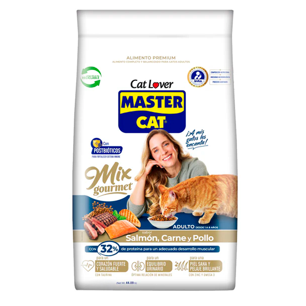 Master Cat Mix Gourmet Adulto - 20kg