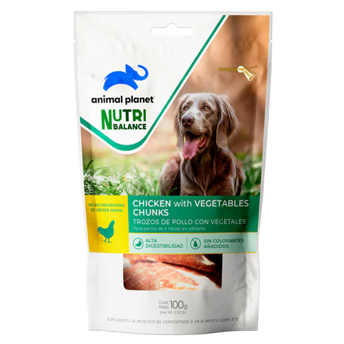 Animal Planet Perro Trozos Pollo y Vegetales - Pack 12 Unidades
