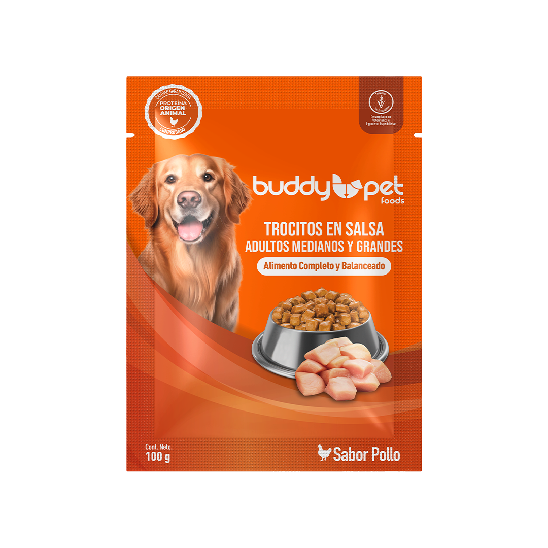 Buddy Pet Adulto Pollo - Caja 18 Pouches