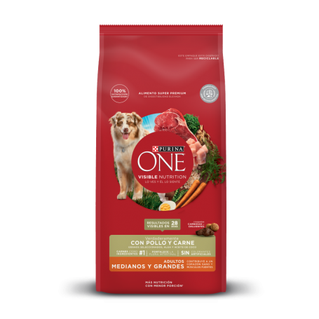 Purina One Perro Adulto Carne - 12kg