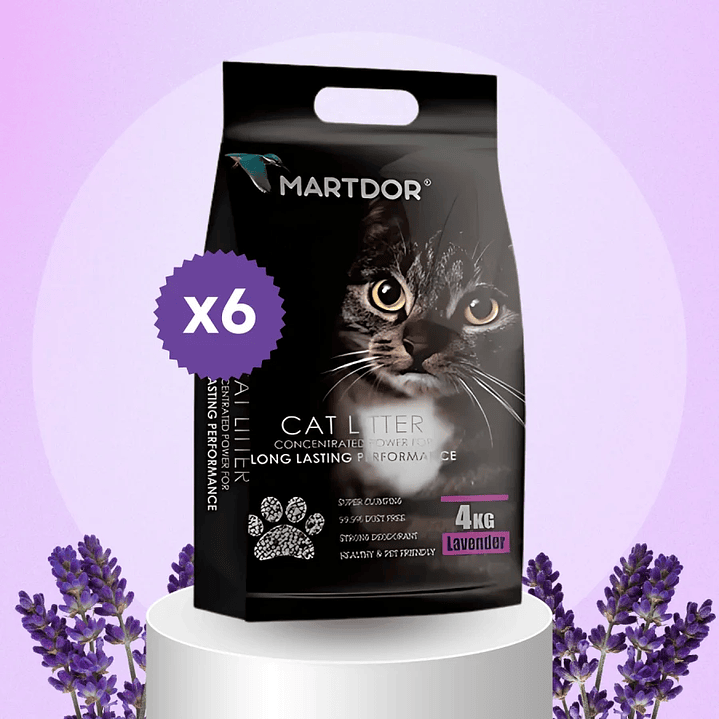 Martdor Arena Gato - Pack 6 Sacos 4kg