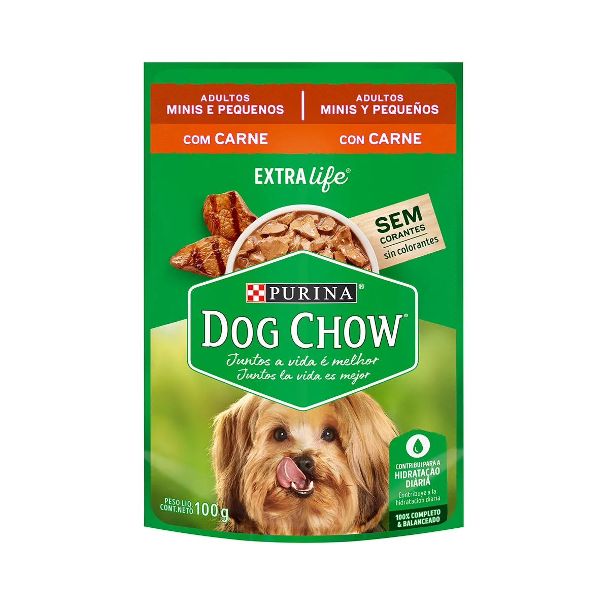 Dog Chow Adulto Raza Pequeña Carne - Caja 20 Pouches