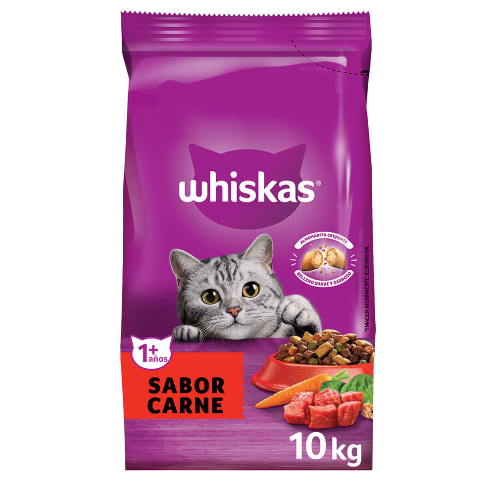 Whiskas Gato Adulto Carne - 10kg