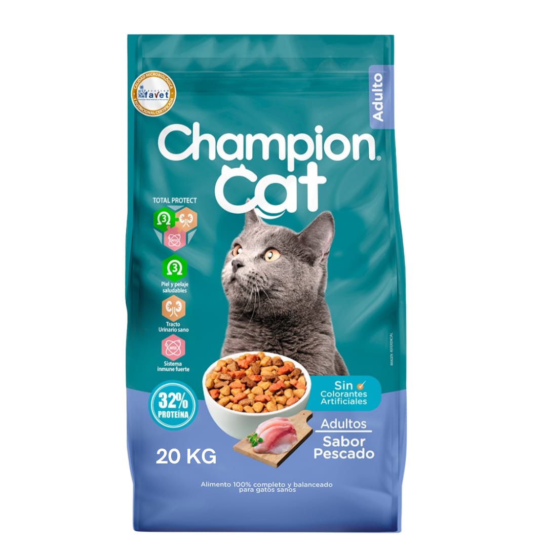 Champion Cat Gato Adulto Pescado - 20kg