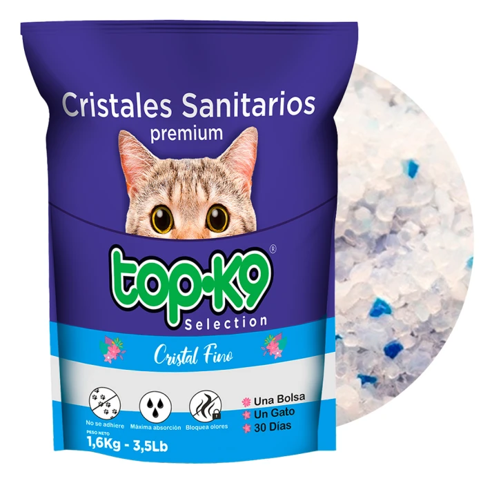 TopK9 Gato Arena Celeste - Pack 10 Bolsas 20kg
