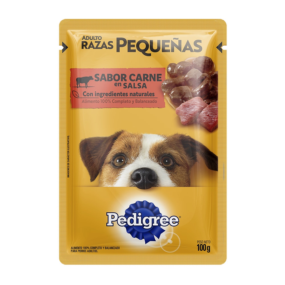 Pedigree Perro Raza Pequeña Adulto Carne - Caja 12 Pouches