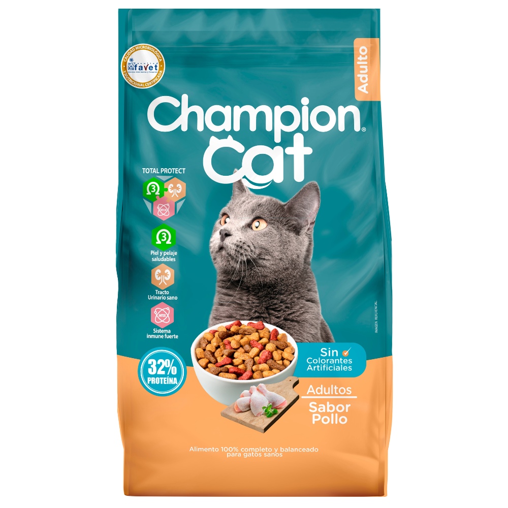 Pack 3x Champion Cat Pollo - 20kg