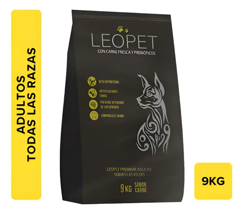 Leopet Perro Adulto Carne - 9kg
