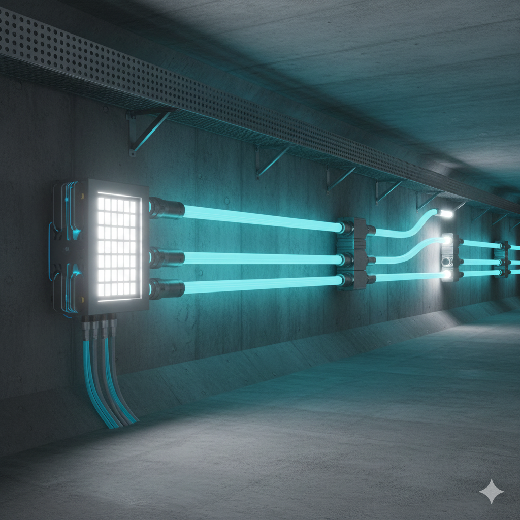 Abstract image representing green energy and technology