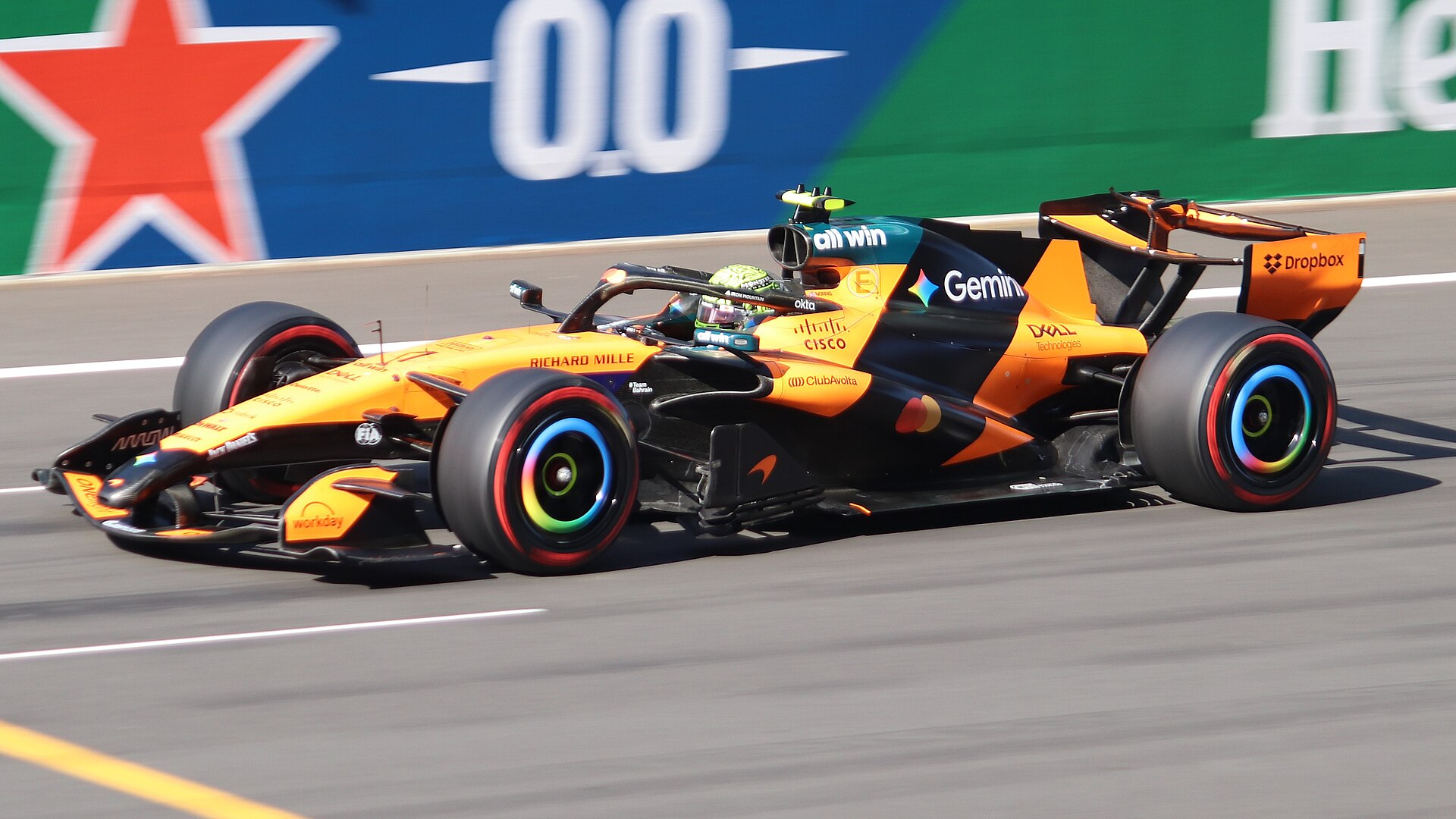 El McLaren de Lando Norris durante la temporada 2026 de Fórmula 1