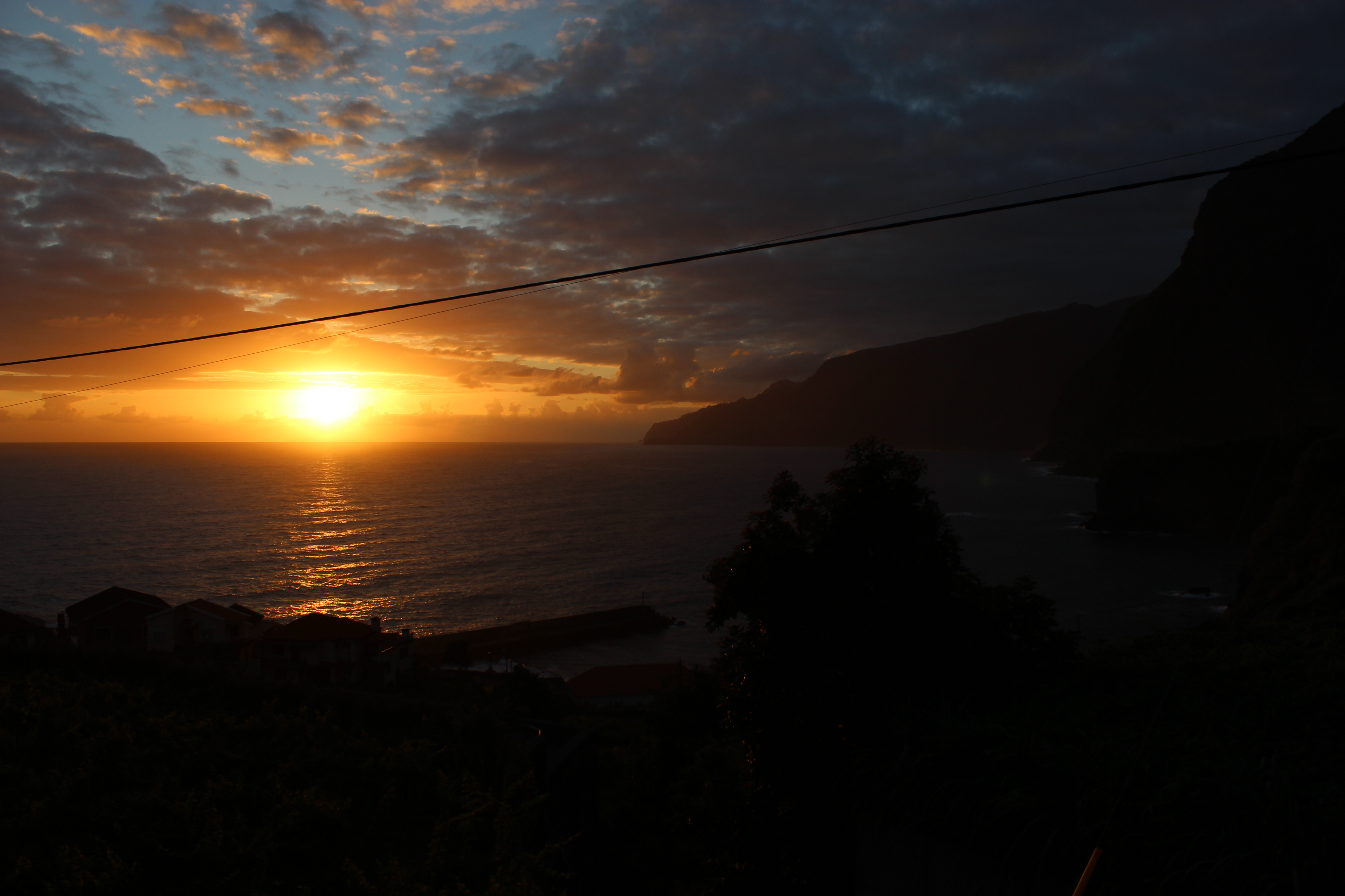 O nascer do sol na nossa sala