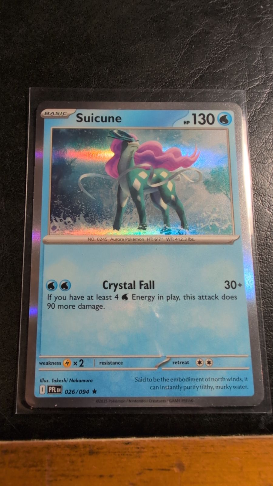 2025 Pokémon Paldea Evolved Suicune Holo #026/094 - Media 1